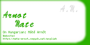 arnot mate business card